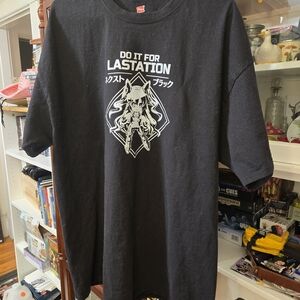 Hyperdimension Neptunia - "Do It For Lastation" - Men's 2XL 2016 Anime T-Shirt
